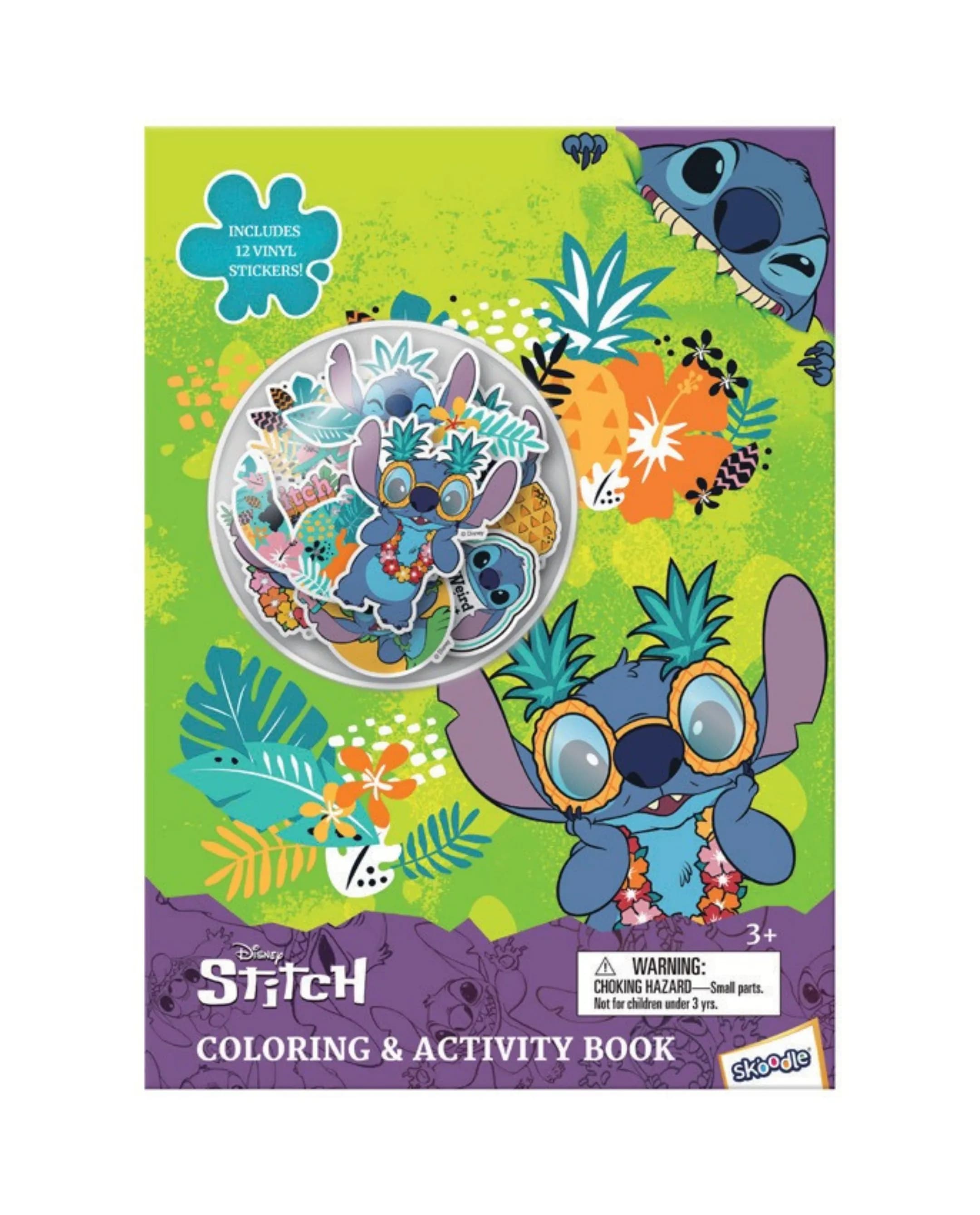 Stitch Coloring & Activity Book With Vinyl Stickers