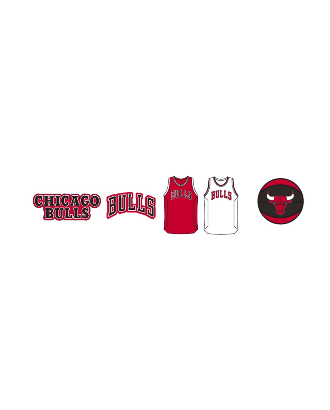 Crocs Jibbitz:Trade_Mark: Nba Chicago Bullong Sleeve 5 Pack