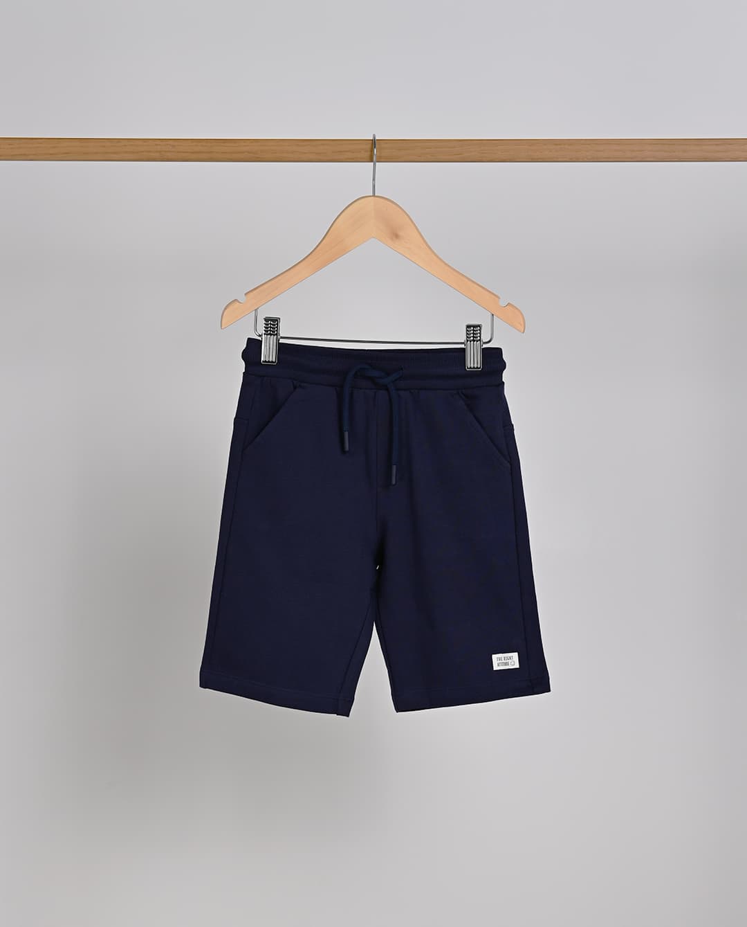Babies & more Solid Shorts With Woven Patch And Cargo Pocket Navy