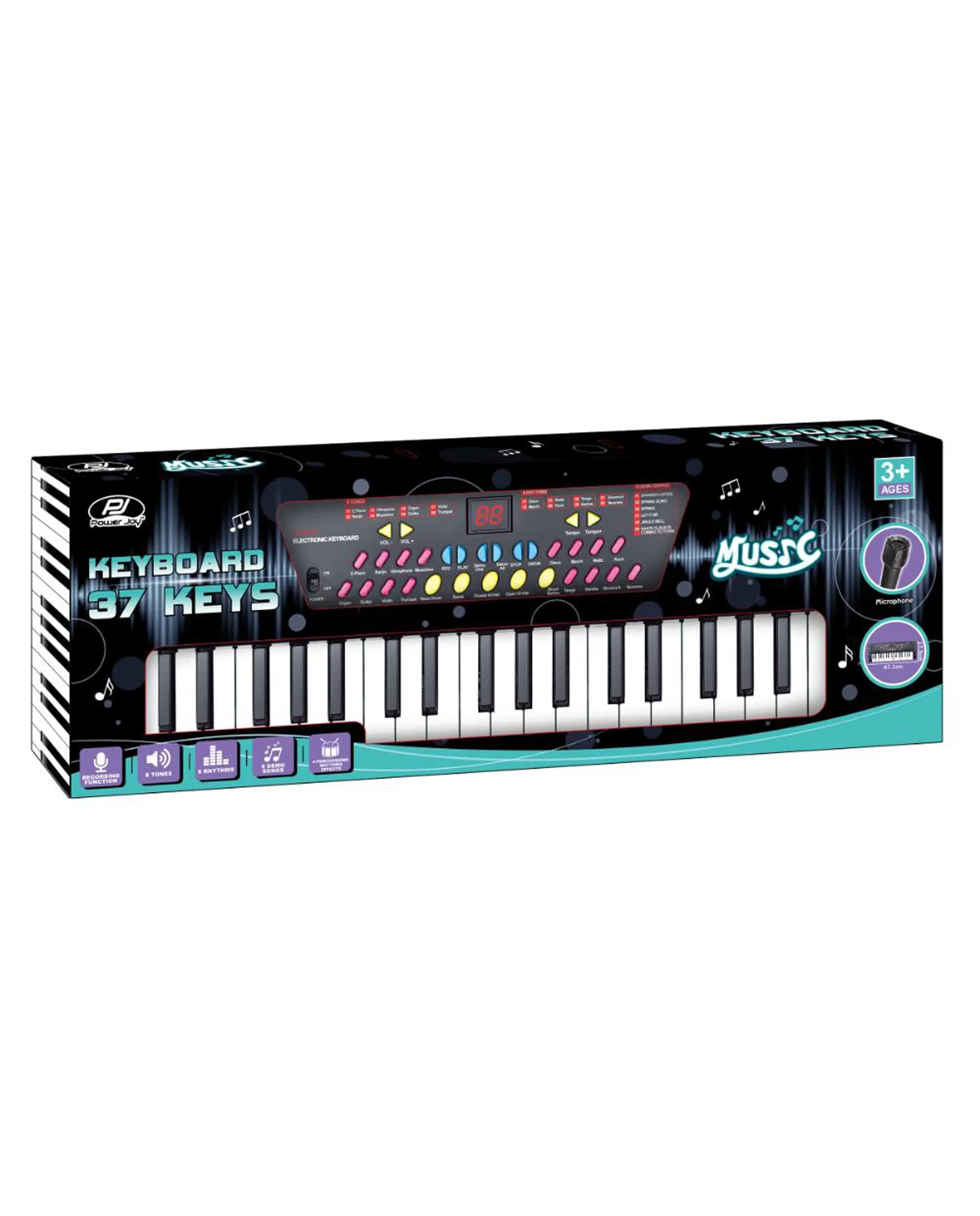 P.Joy Music Keyboard 37 Keys with Mic