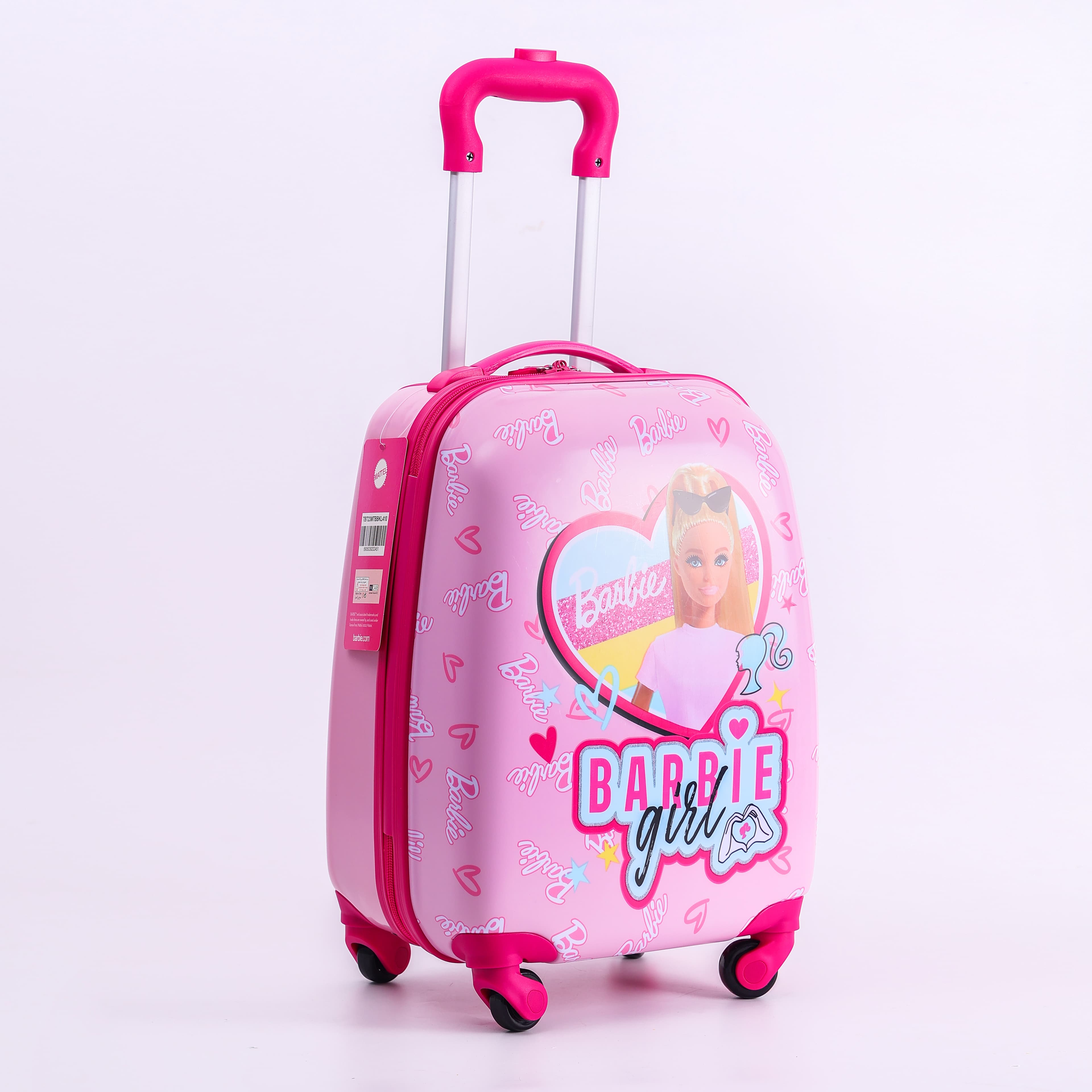 Barbie 16" Kids Trolley Case With Reusable Stickers