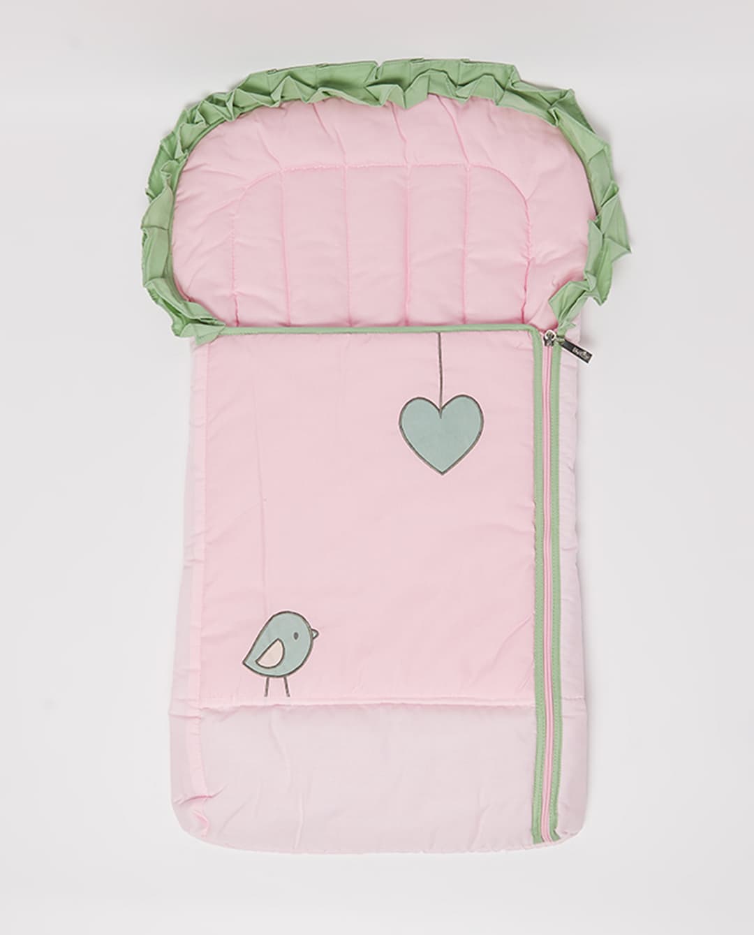 Babies & more Appliqued Bunny Girraffe Zippered Nestbag