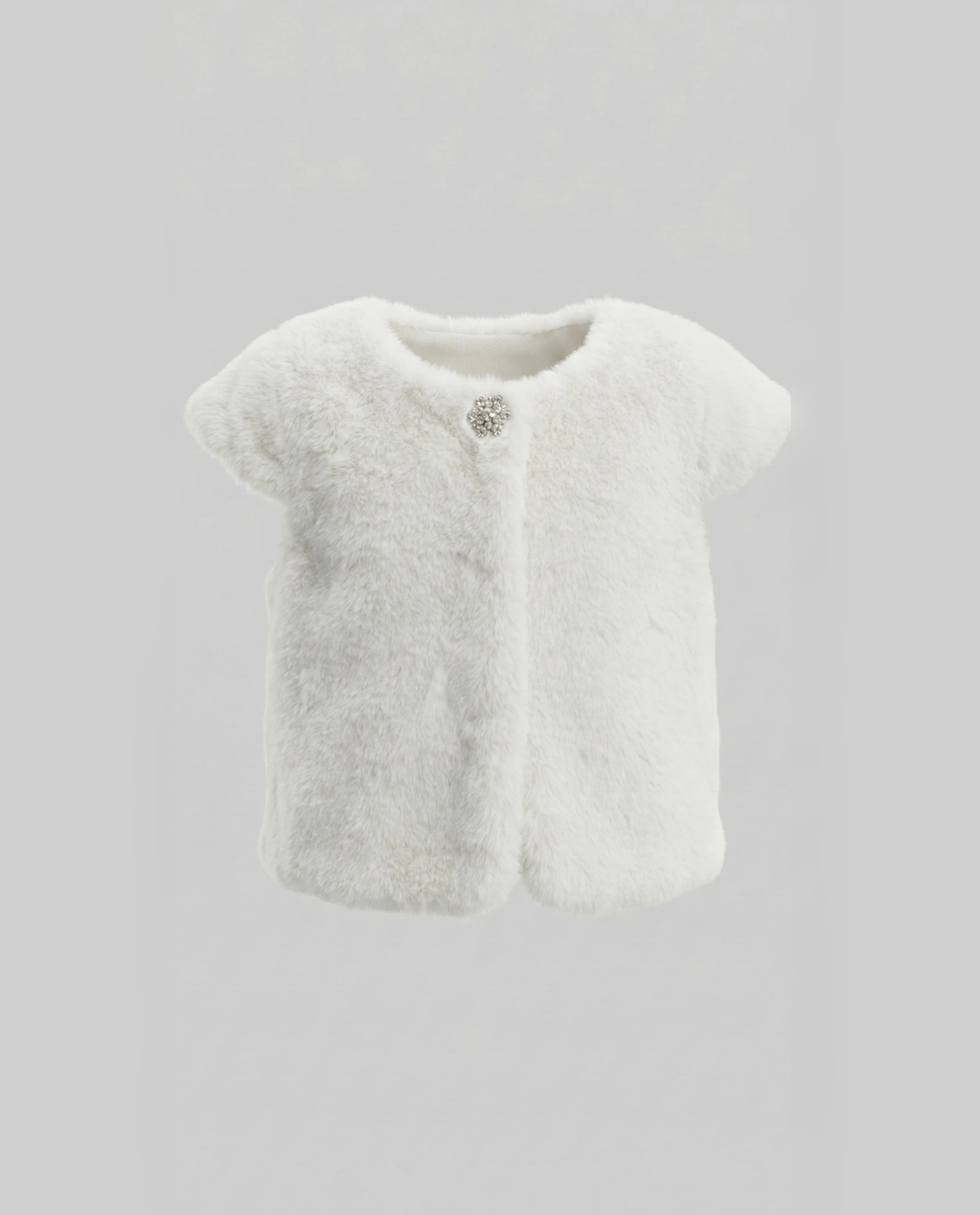 Babies & more Short Sleeves Fur Coat Short Jacket