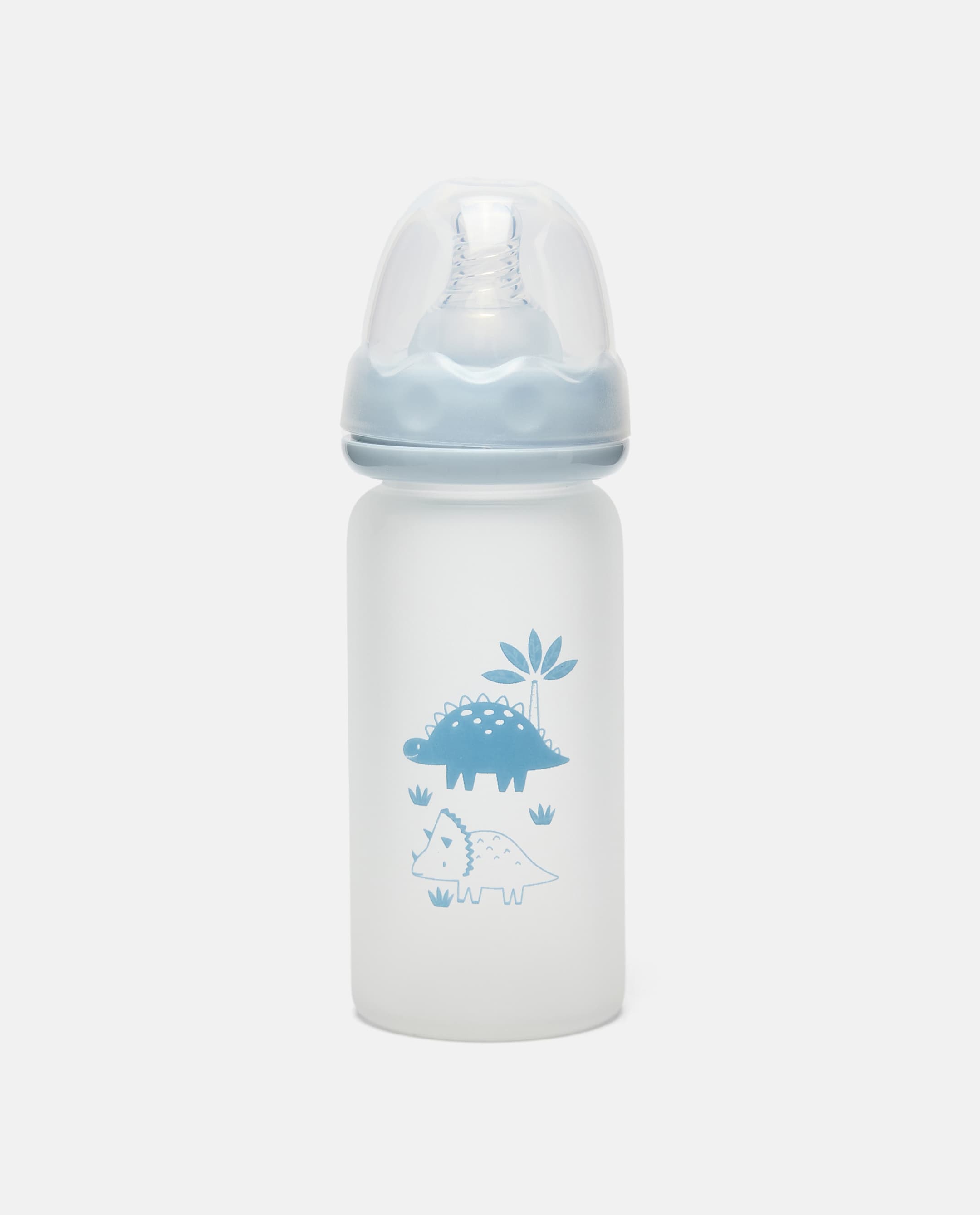 Babies & more 120Ml Shatter Proof Glass Bottles- 1 Clr Print