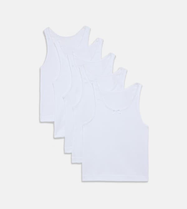 Girls Vest Pack Of 5