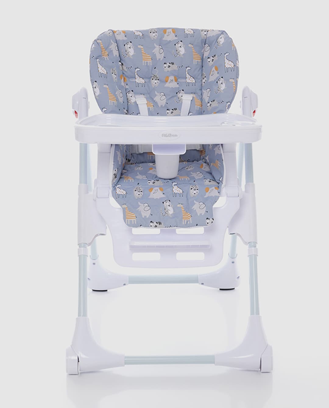 R&B Kids Julian Baby High Chair Zoo-Grey