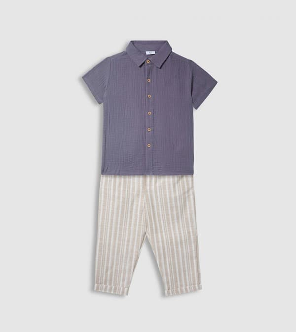 Babies & more - CO-ORD SET - SHORT SLEEVES SHIRT & PANT SET