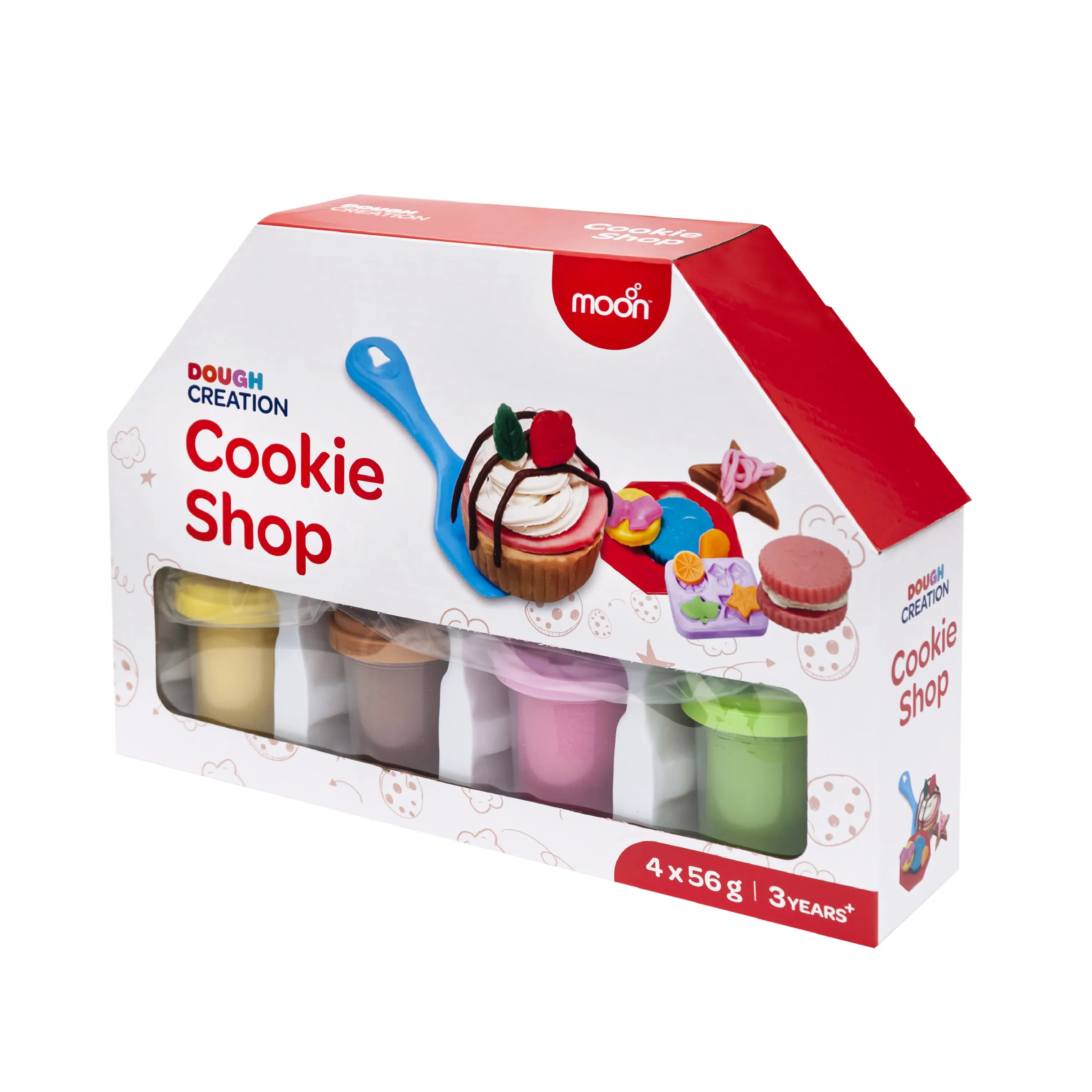 Moon Kid'S Dough My Cookies Shop 4 X 2Oz Dough Pot.