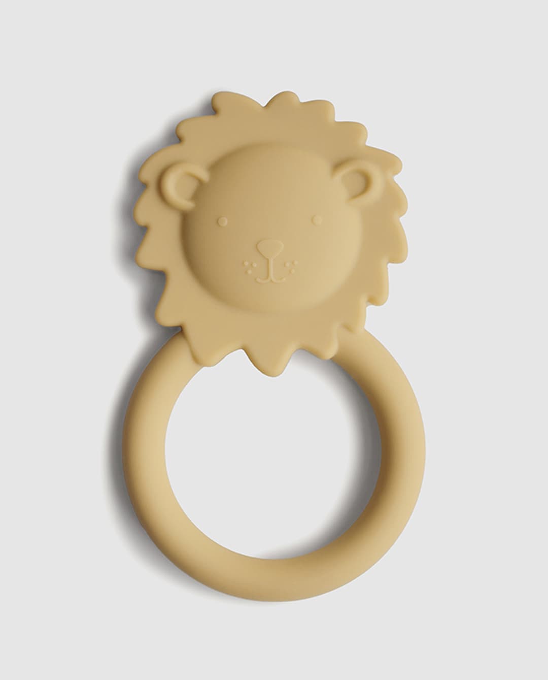 Mushie Teether Lion Soft Yellow
