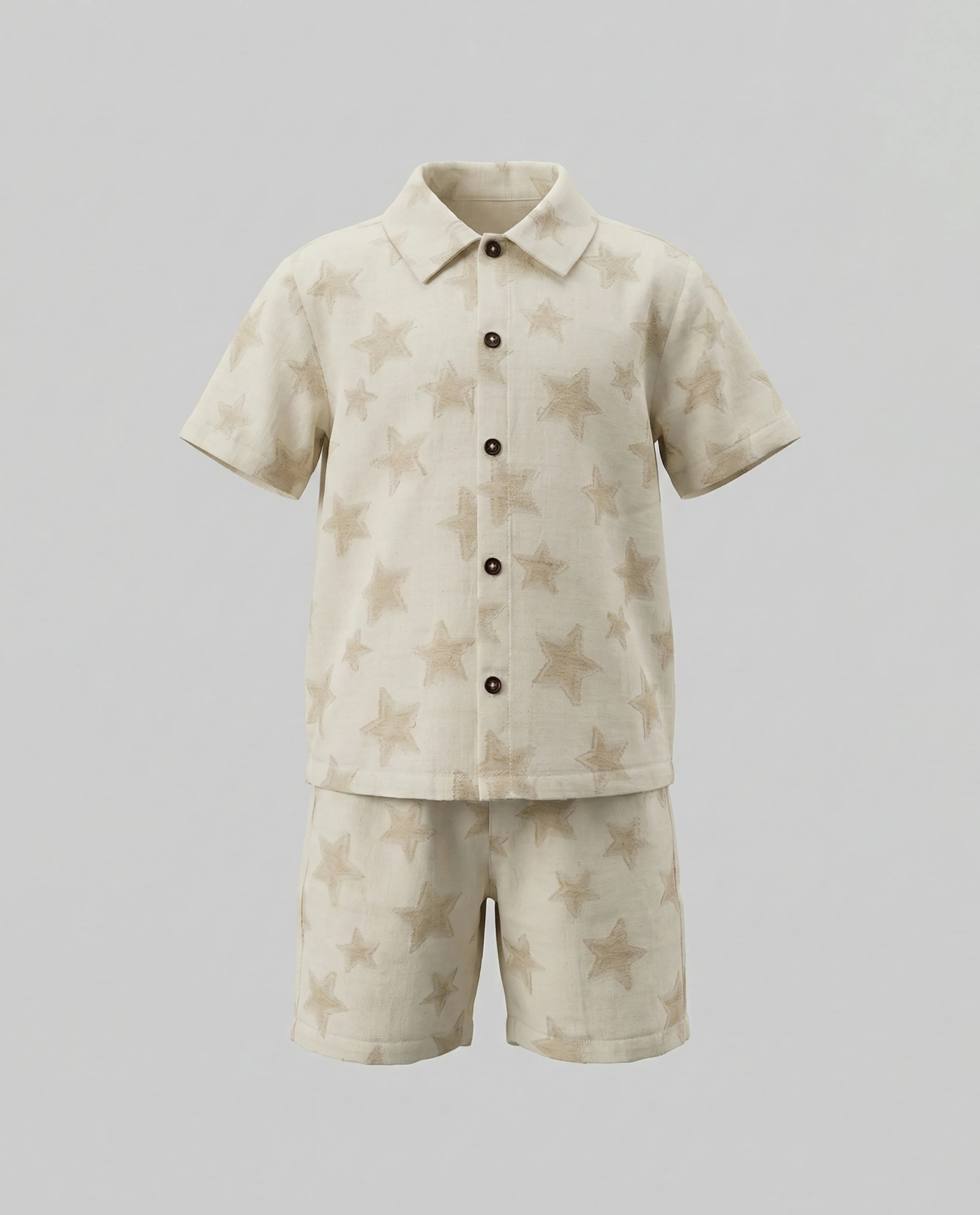 Babies & more Short‑Sleeve Collared Co‑Ord Set