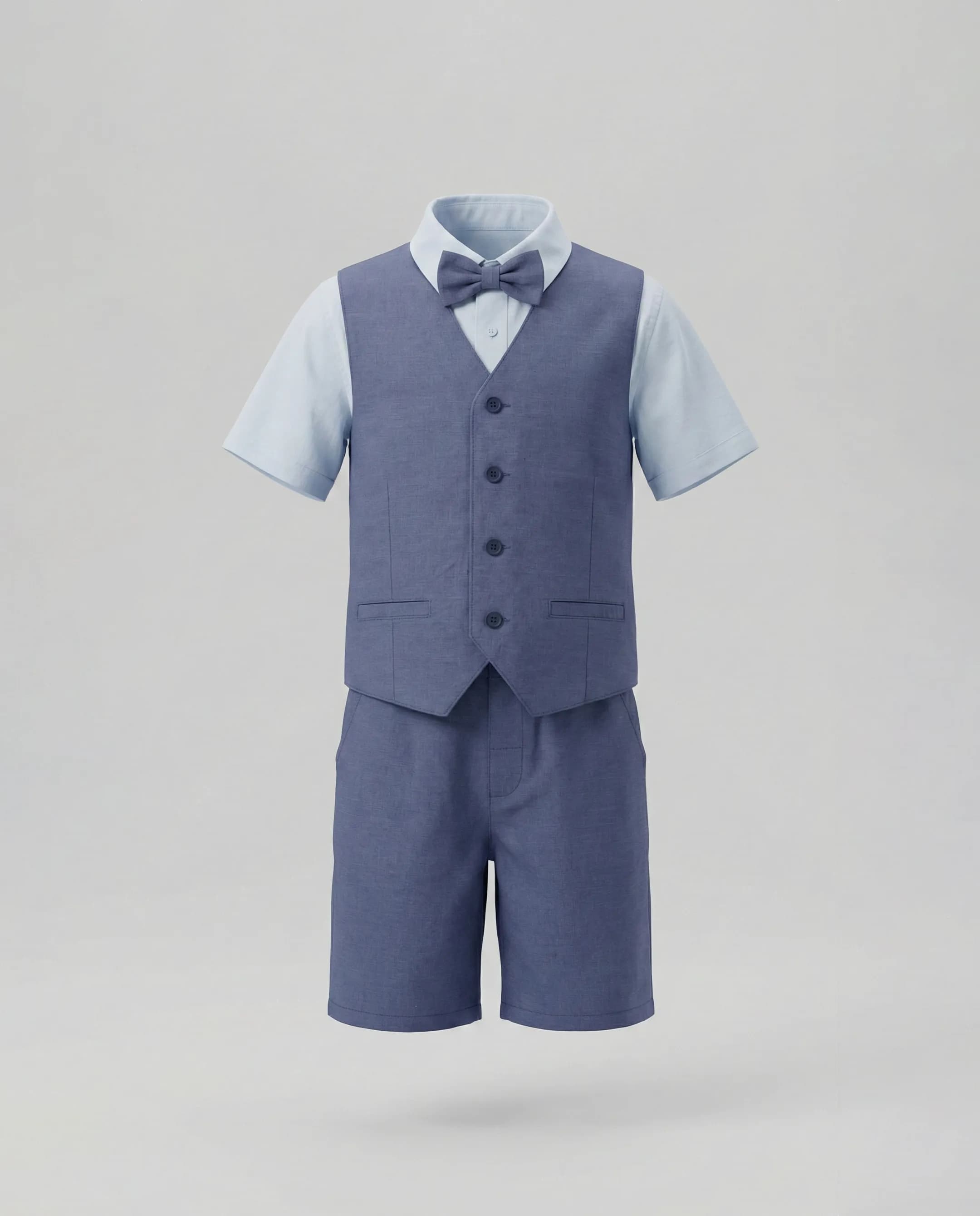 Babies & more Short‑Sleeve Collared  vest Co‑Ord Set