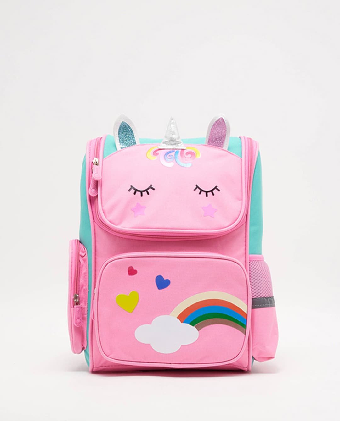 R&B Kids Unicorn Printed School Backpack Pink 16"